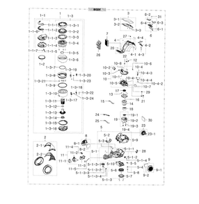 Part Location Diagram of DJ64-01148A Samsung GRILLE CYCLONE;SC21F70H,