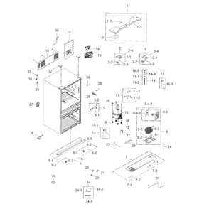 Part Location Diagram of DA94-02275A Samsung Pcb Assembly