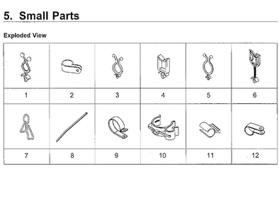 Small Parts Diagram and Parts List for WA5471ABP XAA-0001 Samsung Washer