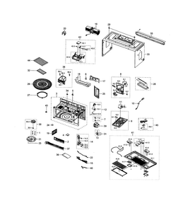 Part Location Diagram of DE96-01051A Samsung Main Wire Harness Assembly