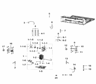 Cycle Diagram and Parts List for RF32FMQDBSR AA-0006 Samsung Refrigerator