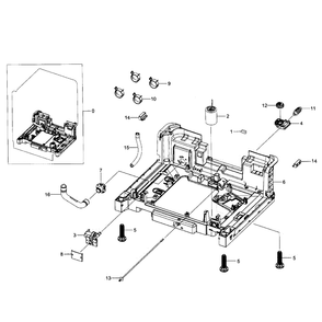 Base Diagram and Parts List for DW80J9945US AA-01 Samsung Dishwasher