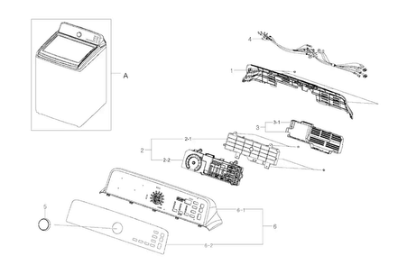 Part Location Diagram of DC93-00375A Samsung Assembly WIRE HARNESS-MAIN;H