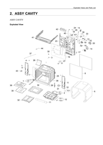 Part Location Diagram of DG62-00302E Samsung Adiabatic-rear