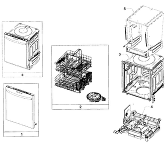 Main Assy Diagram and Parts List for DW80F600UTS AA-0000 Samsung Dishwasher