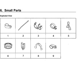 Small Diagram and Parts List for WA52M8650AW A4-0000 Samsung Washer