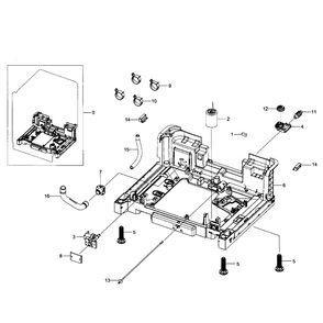 Base Diagram and Parts List for DW80J7550UW AA-01 Samsung Dishwasher