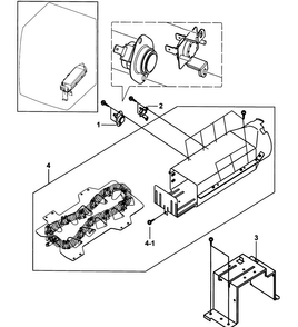 Heater Assy Diagram and Parts List for DV317AEW XAA-0000 Samsung Dryer