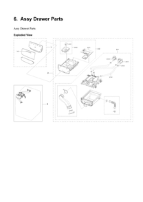 Part Location Diagram of DC97-21427H Samsung Drawer Panel Assembly