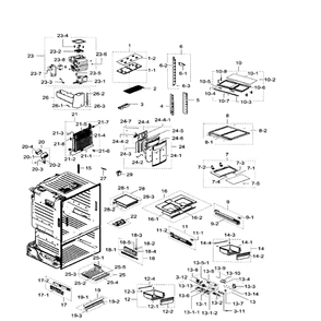 Fridge Diagram and Parts List for RF23HTEDBSR AA-06 Samsung Refrigerator