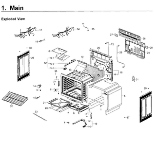 Part Location Diagram of DG94-00613F Samsung Cavity-coa