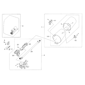 Duct And Burner Diagram and Parts List for DV42H5000GW A3-0003 Samsung Dryer
