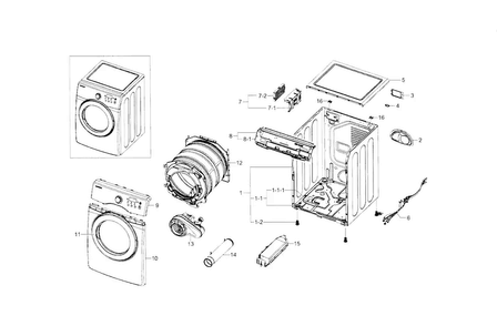 Part Location Diagram of DC92-00669B Samsung Main Control Board