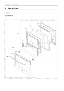 Part Location Diagram of DG94-04089A Samsung Door Module Assembly