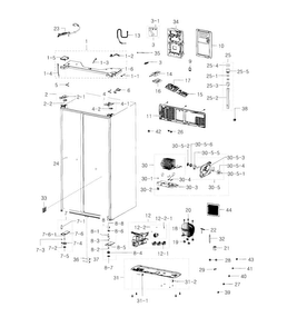 Part Location Diagram of DA82-02882A Samsung Case Water Filter Assembly