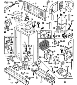 Part Location Diagram of DA63-50207D Samsung SHIM HINGE-LOW;A-TOP,PVC