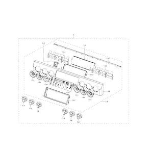 Part Location Diagram of DG96-00365A Samsung Glass assembly