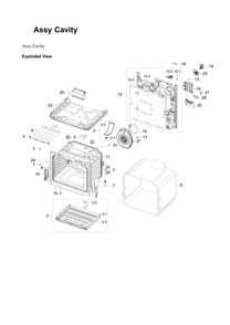 Part Location Diagram of DG94-03527B Samsung Assy cavity-coating