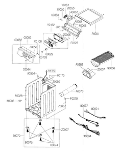 Part Location Diagram of DC64-01108A Samsung BUTTON-ENCODER;WF326LAW,