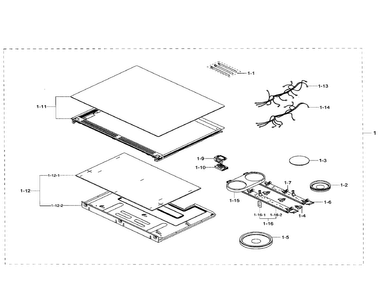 Part Location Diagram of DG96-00341A Samsung Wire Harness Assembly