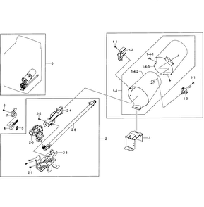 Heater Assy Diagram and Parts List for DV50F9A8GVP A2-0001 Samsung Dryer