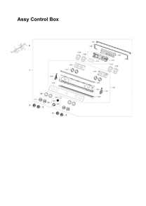 Part Location Diagram of DG94-04396B Samsung Knob Assembly