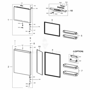 Part Location Diagram of 6001-000595 Samsung Machine Screw