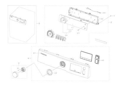 Part Location Diagram of DC64-03312B Samsung Encoder Knob