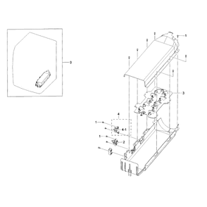Duct Heater Diagram and Parts List for DV42H5400EF A3-0000 Samsung Dryer