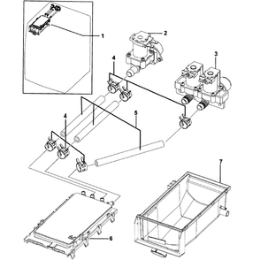 Drawer Housing Diagram and Parts List for WF209ANW XAA-0000 Samsung Washer