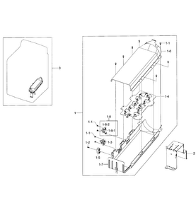 Heater Assy Diagram and Parts List for DV422EWHDWR AA-0001 Samsung Dryer