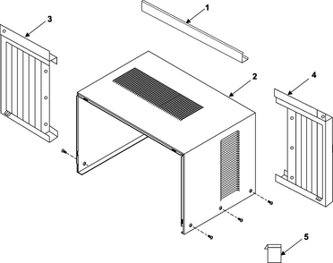 Outer Case Assembly Diagram and Parts List for AW0510 XAA Samsung Air Conditioner