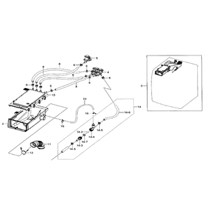 Housing-Drawer Diagram and Parts List for WF511ABW XAA-0001 Samsung Washer