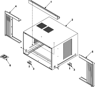 Outer Case Assembly Diagram and Parts List for AW1000A XAA Samsung Air Conditioner