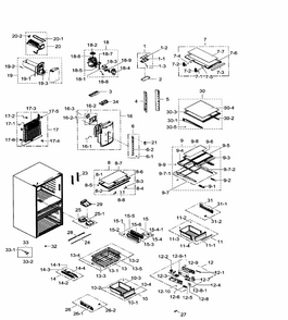 Part Location Diagram of DA97-13838A Samsung Rail ASsembly (Left)