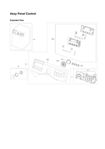 Control Panel Assembly Diagram and Parts List for WF331ANR XAA-02 Samsung Washer