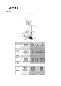 Part Location Diagram of DA81-06417A Samsung Lokring Assembly