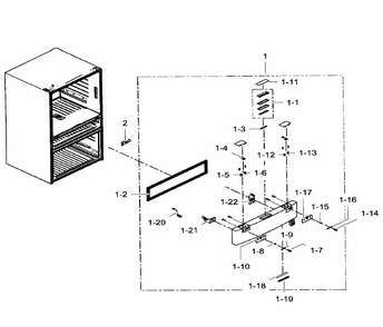 Flexzone Door Diagram and Parts List for RF31FMEDBWW AA-0003 Samsung Refrigerator