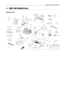 Part Location Diagram of DE94-02379H Samsung Assembly base plate