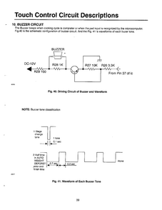 Touch Control Circuit Descriptions Page 9 Diagram and Parts List for MW5720W XAA Samsung Microwave