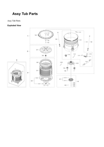 Part Location Diagram of DC93-00309C Samsung Motor Assembly