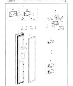 Part Location Diagram of DA96-00106E Samsung Harness