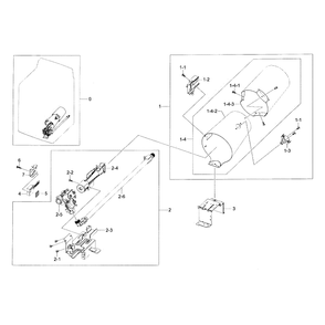 Duct And Burner Diagram and Parts List for DV48J7700GW A2-0001 Samsung Dryer