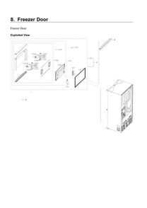 Part Location Diagram of DA82-02692M Samsung Packing Door Assembly