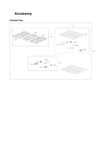Accessory Diagram and Parts List for NX58M6630SG AA-00 Samsung Range
