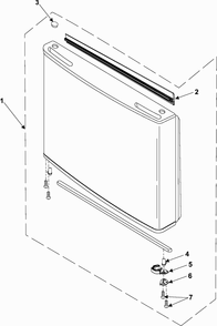 Freezer Door Diagram and Parts List for RB215BSBB XAA Samsung Refrigerator