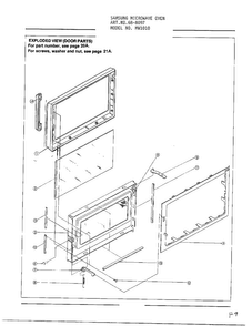 Complete Microwave Assembly Page 3 Diagram and Parts List for MW1010 XAA Samsung Microwave