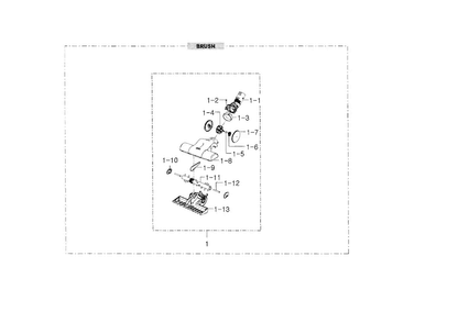Part Location Diagram of DJ66-00206B Samsung SHAFT DRUM;UPRIGHT,SM20C