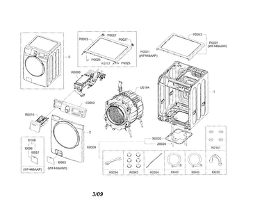 Part Location Diagram of DC97-14530A Samsung Drawer Assembly