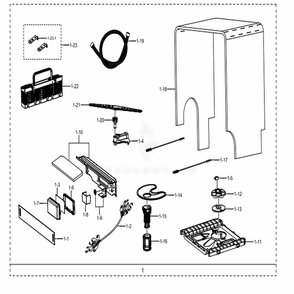 Assembly Case Diagram and Parts List for DW80M2020US (AC)(0000) Samsung Dishwasher